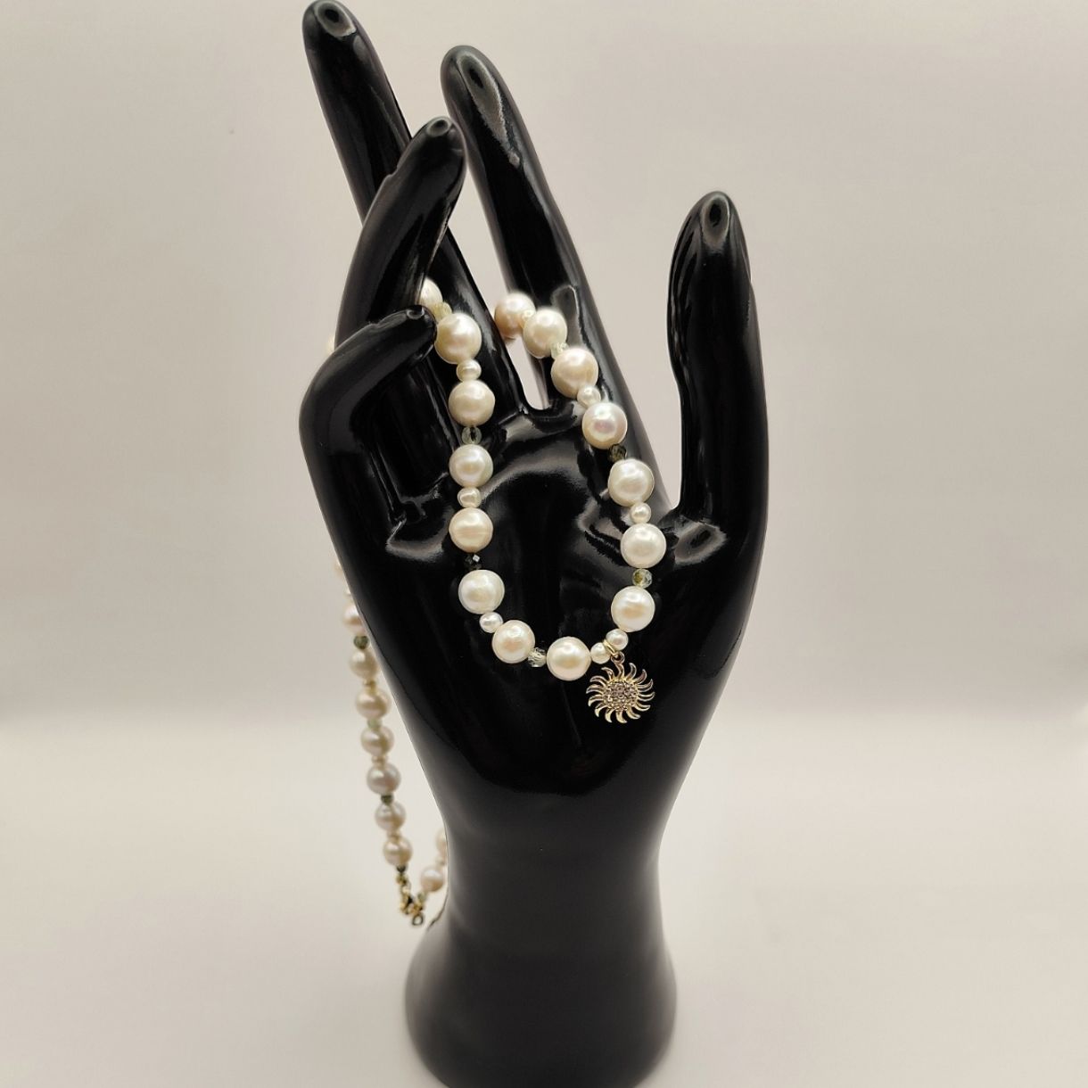 Pearl Sun Necklace 14 Carat