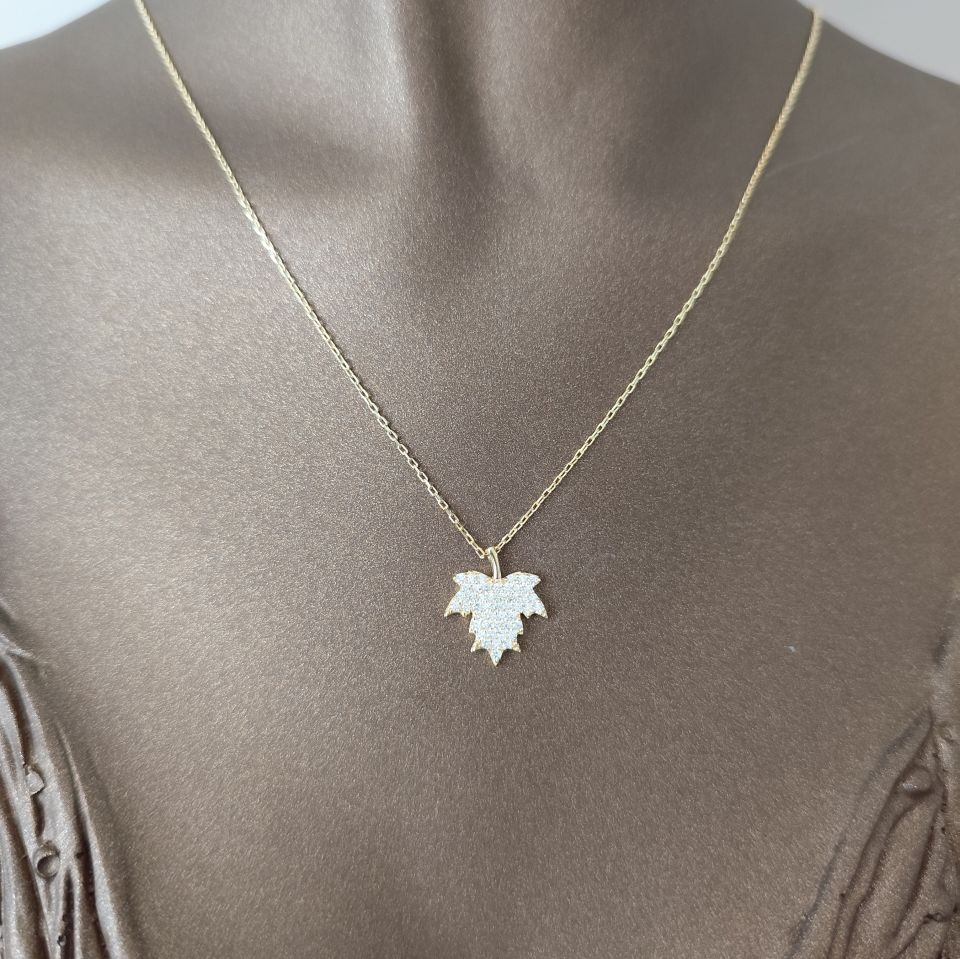 Leaf Gold Kolye