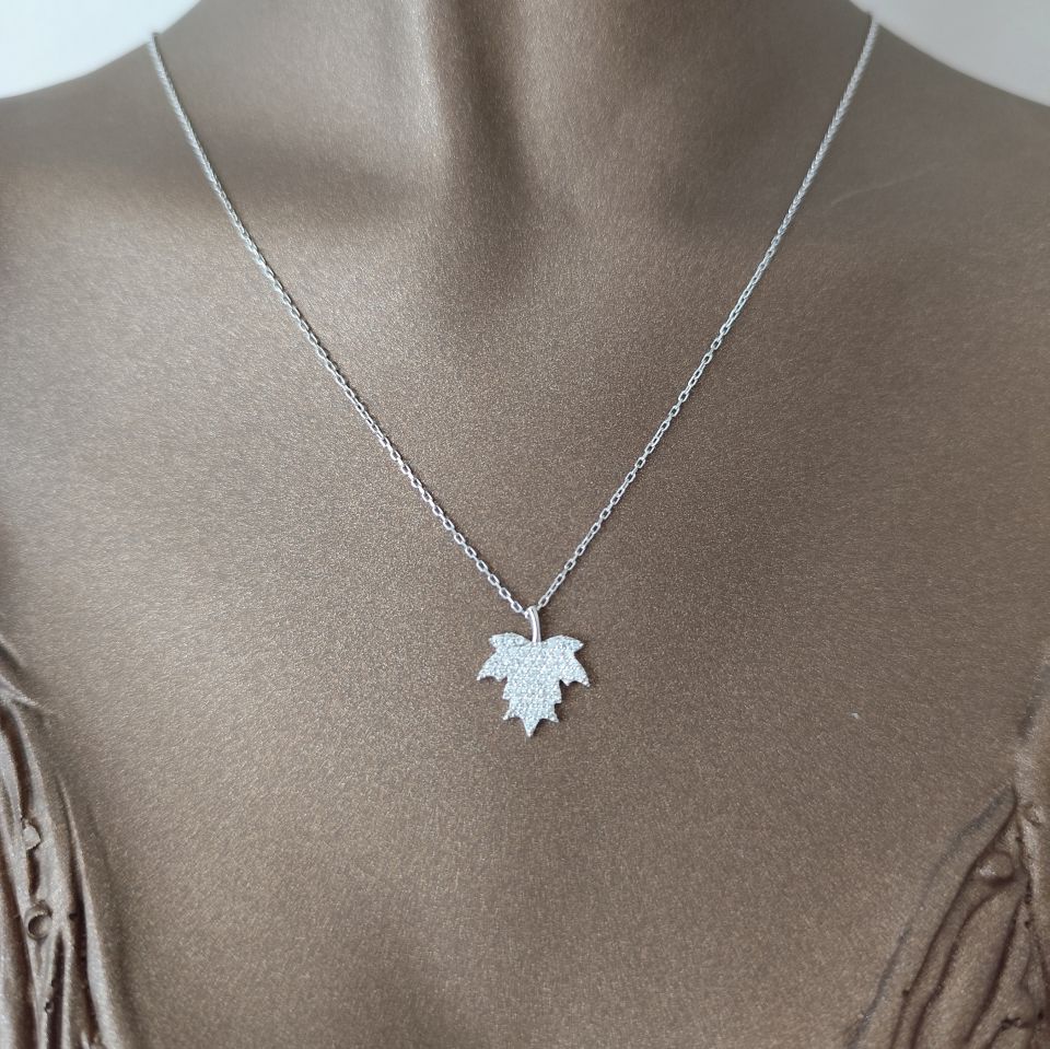 Leaf Silver Kolye