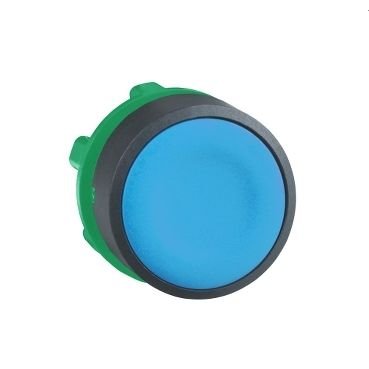 Schneider 22MM İşaretsiz Yaylı Mavi Basmalı Buton Başlığı