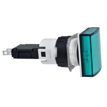 Schneider 16MM 12-24V Ledli Dikdörtgen Yeşil Pilot Işığı