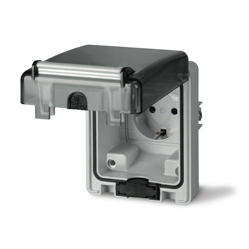 Scame 1X16A Makina Prizi-Düz IP66 (70X87mm)