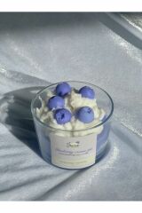 Jeane Candles Blueberry Vanilya Kokulu Mum Yaban Mersini Cupcake Hediyelik Aromaterapi Mum