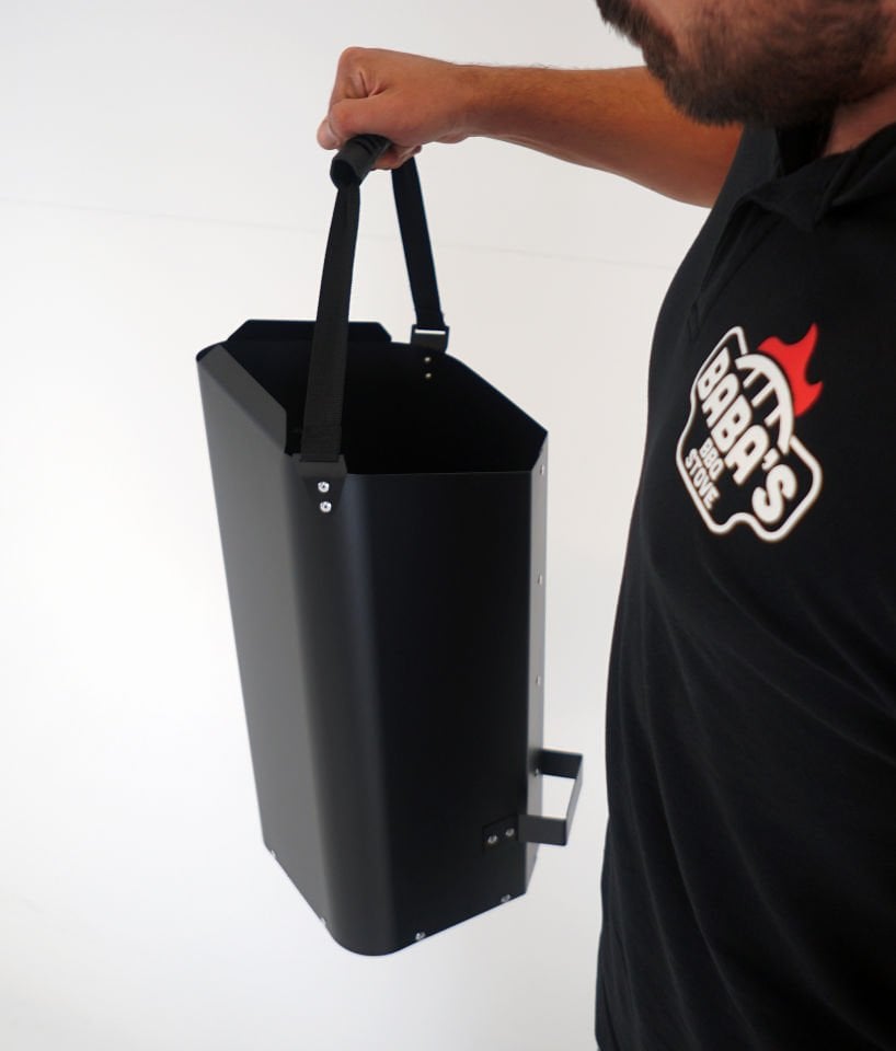 PELET KOVASI / 15 LT-10 KG / MAT SİYAH TOZ BOYALI / BABA'S STOVE