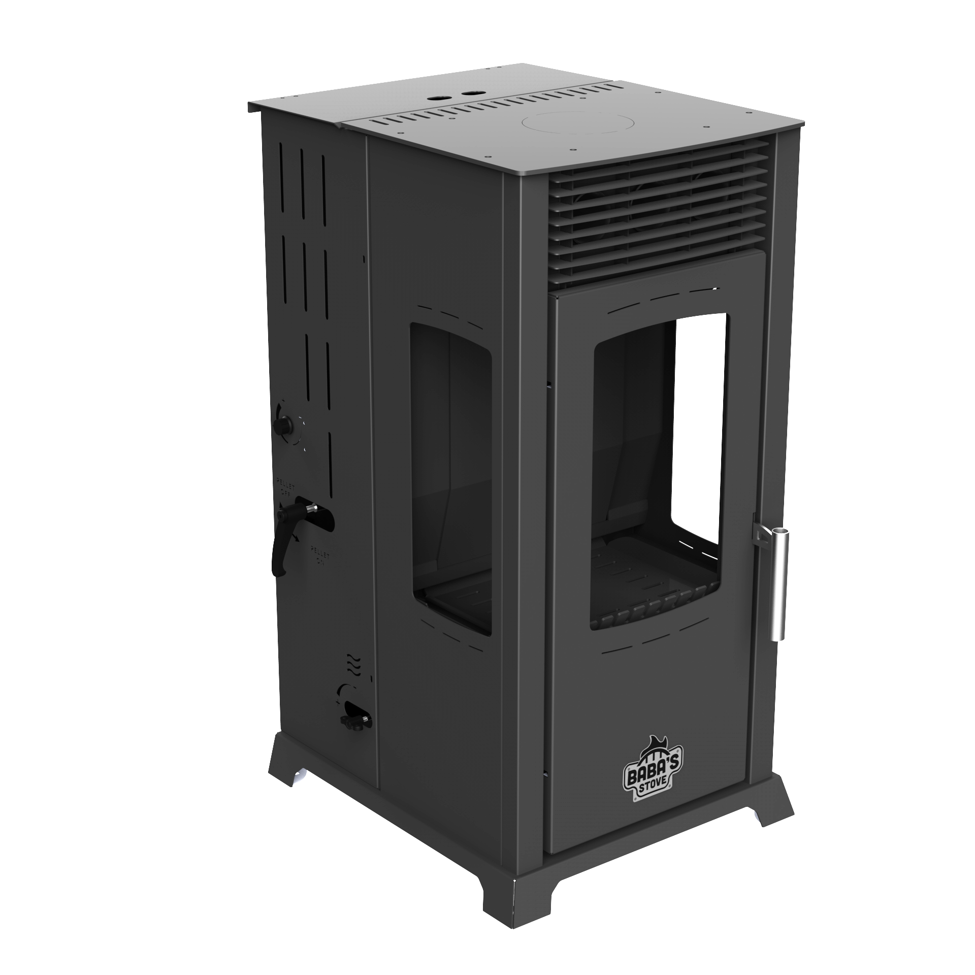 ECO PLUS FAN 8 KW / MANUEL PELET VE ODUN SOBASI / BABA'S STOVE