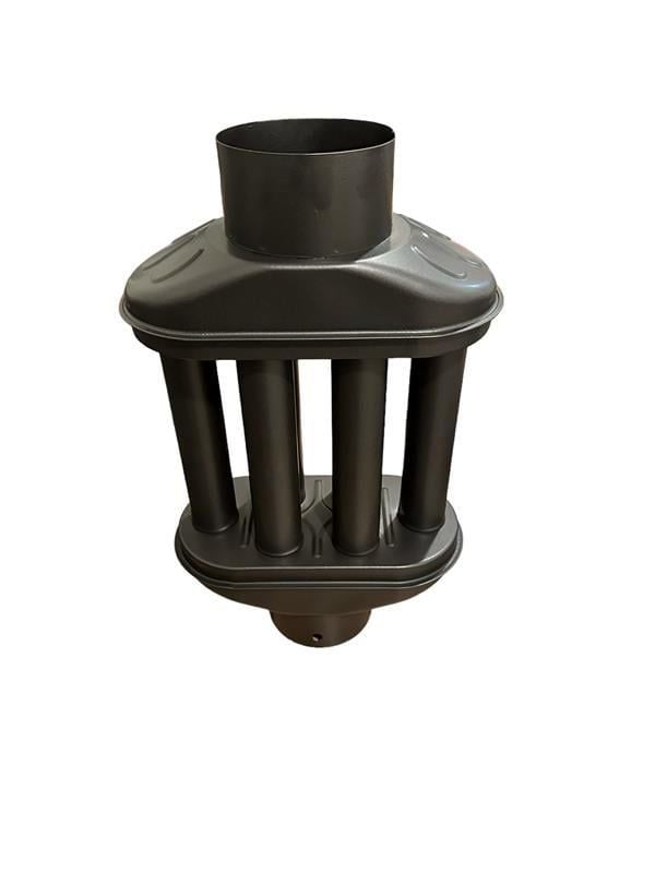 BACA CİMRİSİ / BOY: 40 CM / ÇAP: 13 CM / MAT SİYAH EMAYE / BABA'S STOVE