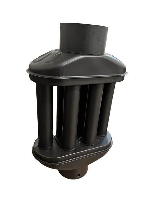 BACA CİMRİSİ / BOY: 40 CM / ÇAP: 13 CM / MAT SİYAH EMAYE / BABA'S STOVE