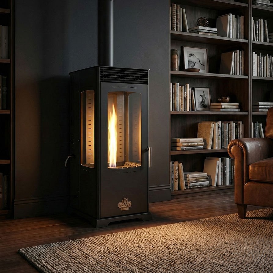 FLAME PLUS FAN 12 KW / MANUEL PELET VE ODUN SOBASI / BABA'S STOVE