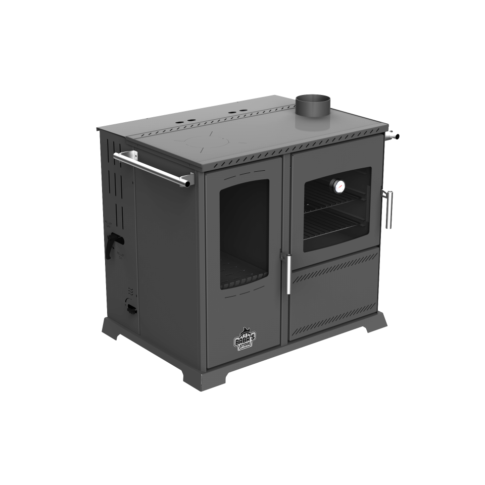 SAPHIRE 10 KW KUZİNE/ MANUEL PELET VE ODUN SOBASI / BABA'S STOVE