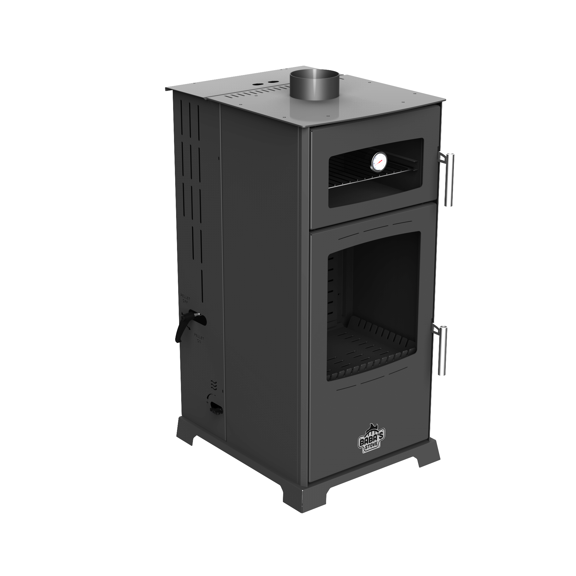 GOLD 12 KW KUZİNE / MANUEL PELET VE ODUN SOBASI / BABA'S STOVE