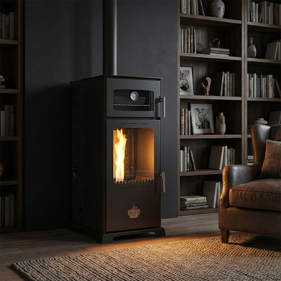 GOLD 12 KW KUZİNE / MANUEL PELET VE ODUN SOBASI / BABA'S STOVE