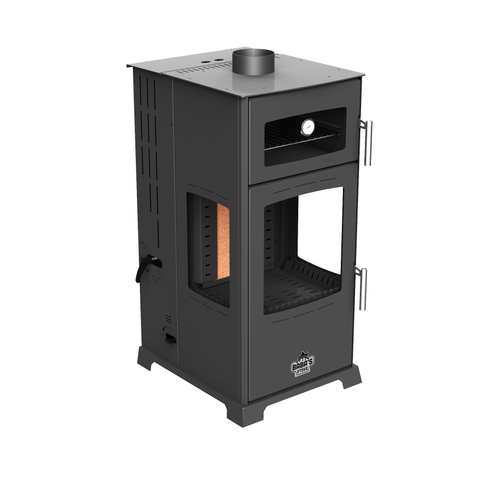 GOLD PLUS 12 KW KUZİNE / MANUEL PELET VE ODUN SOBASI / BABA'S STOVE