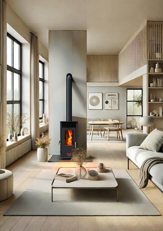 ECO FAN 8 KW / MANUEL PELET VE ODUN SOBASI / BABA'S STOVE