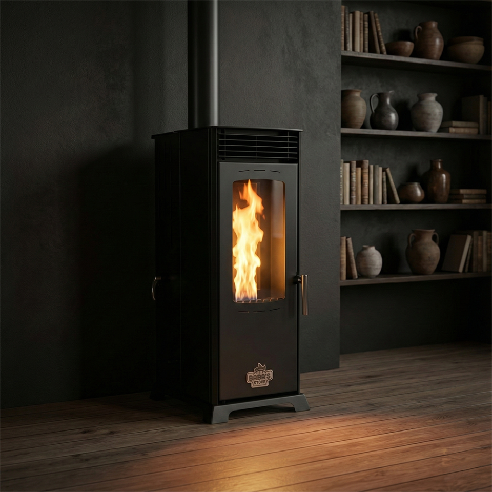 ECO MINI 8 KW / MANUEL PELET VE ODUN SOBASI / BABA'S STOVE