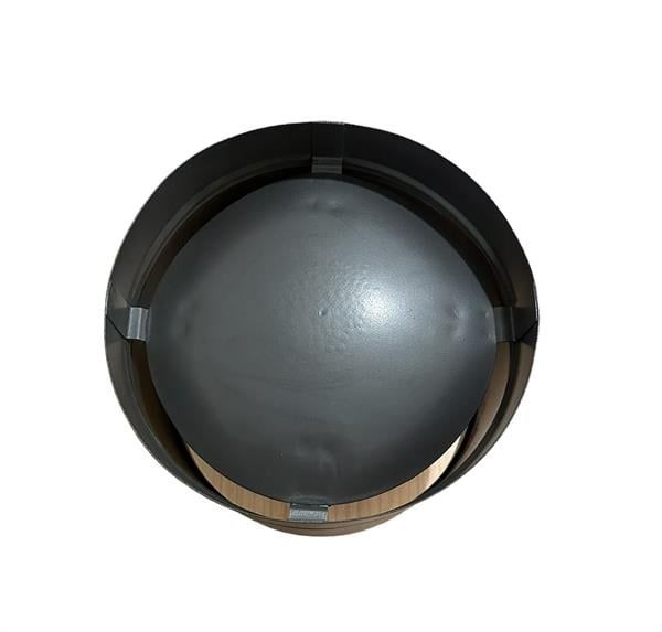 BACA KALKANI / ÇAP: 13 CM / MAT SİYAH EMAYE / BABA'S STOVE