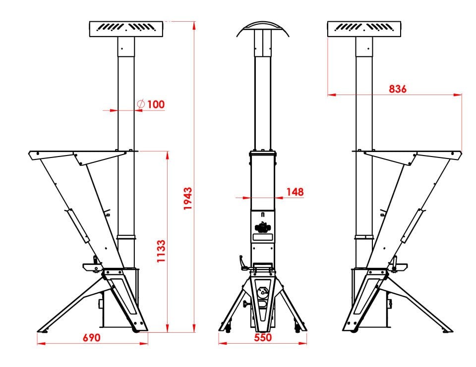 DIAMOND Z / MANUEL DIŞ MEKAN PELET SOBASI / BABA'S STOVE