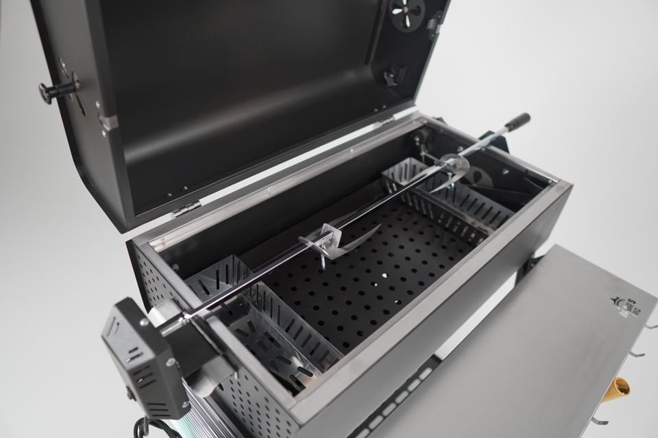MOTORLU PİLİÇ, ŞİŞ, CAĞ VE KOROREÇ ÇEVİRME APARATI / BBQ 7500 UYUMLU / BABA'S BBQ
