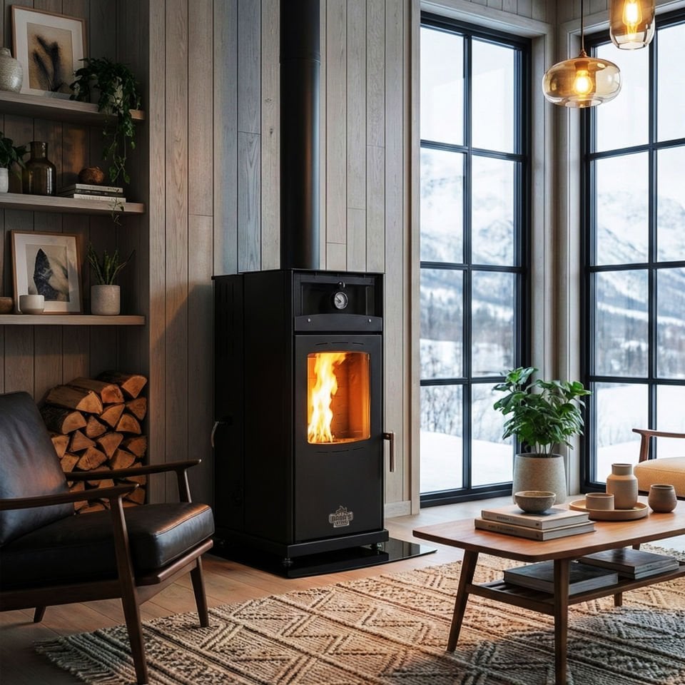 SILVER 8 KW KUZİNE/ MANUEL PELET VE ODUN SOBASI / BABA'S STOVE