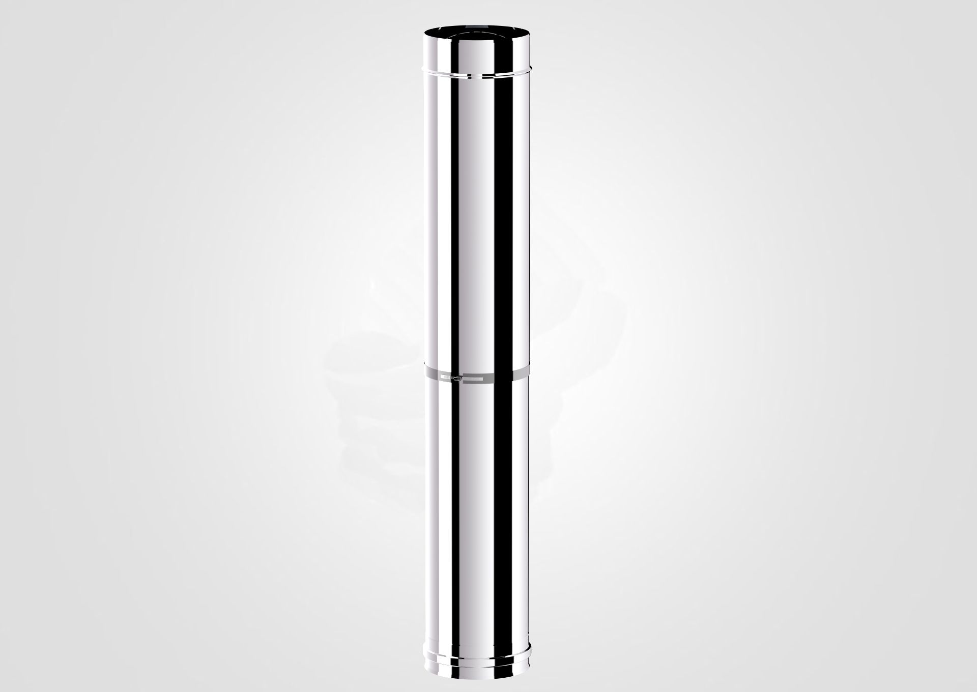 PELET SOBA TELESKOPİK BORU / BOY: 550-900 MM / ÇAP: 8 CM / KROM RENK / 304 KROM / CONTALI / BABA'S S