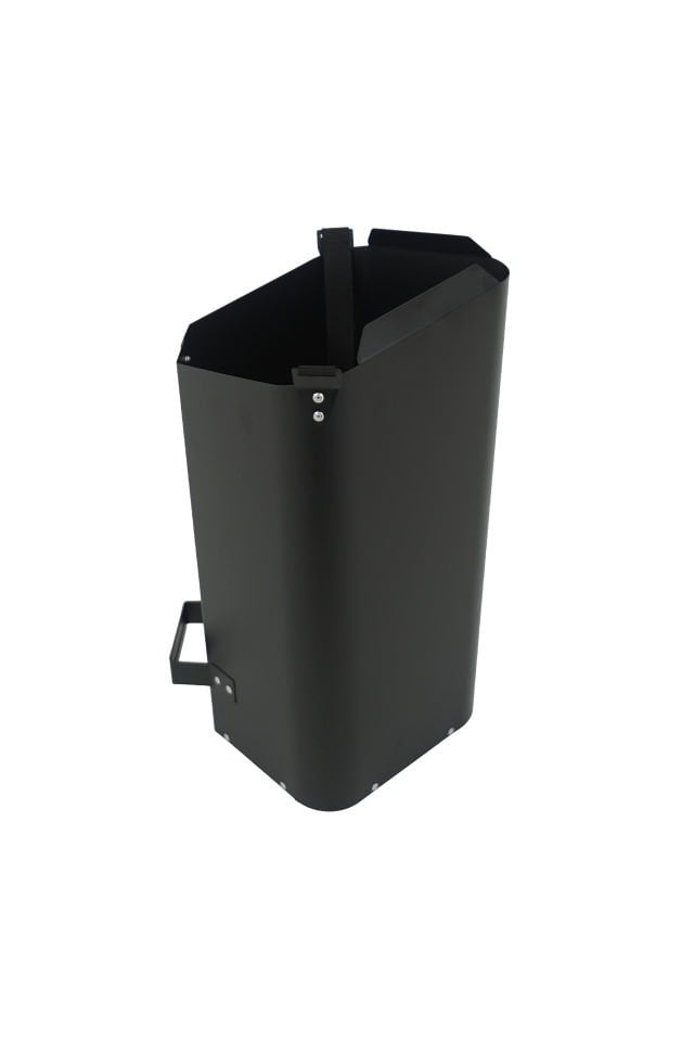 PELET KOVASI / 15 LT-10 KG / MAT SİYAH TOZ BOYALI / BABAS STOVE