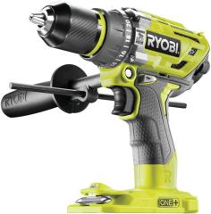 Ryobi R18PD7-0 akülü darbeli matkap (18 V, darbeli matkap fonksiyonu, pilsiz, hızlı sıkıştırmalı mandren, LED aydınlatma)