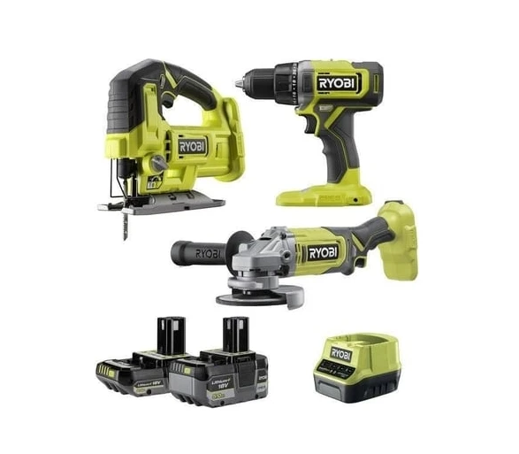 Ryobi RCK183A-252S Akülü 3 Parça Combo Çok Amaçlı Set