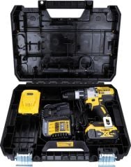 DEWALT DCD996P2-QW ÇİFT AKÜLÜ KÖMÜRSÜZ PROFESYONEL DARBELİ MATKAP 18 VOLT - 5.0 AH LI-ION, SARI-SİYAH