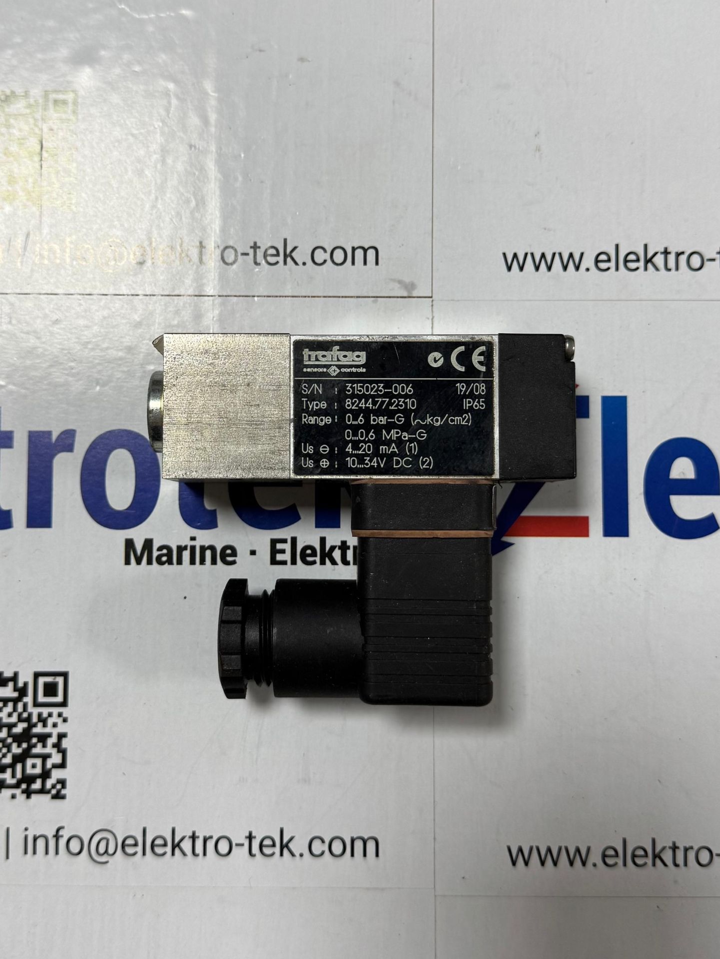 TRAFAG 8244.77.2310 0-6 BAR 4-20MA PRESSURE TRANSMITTER