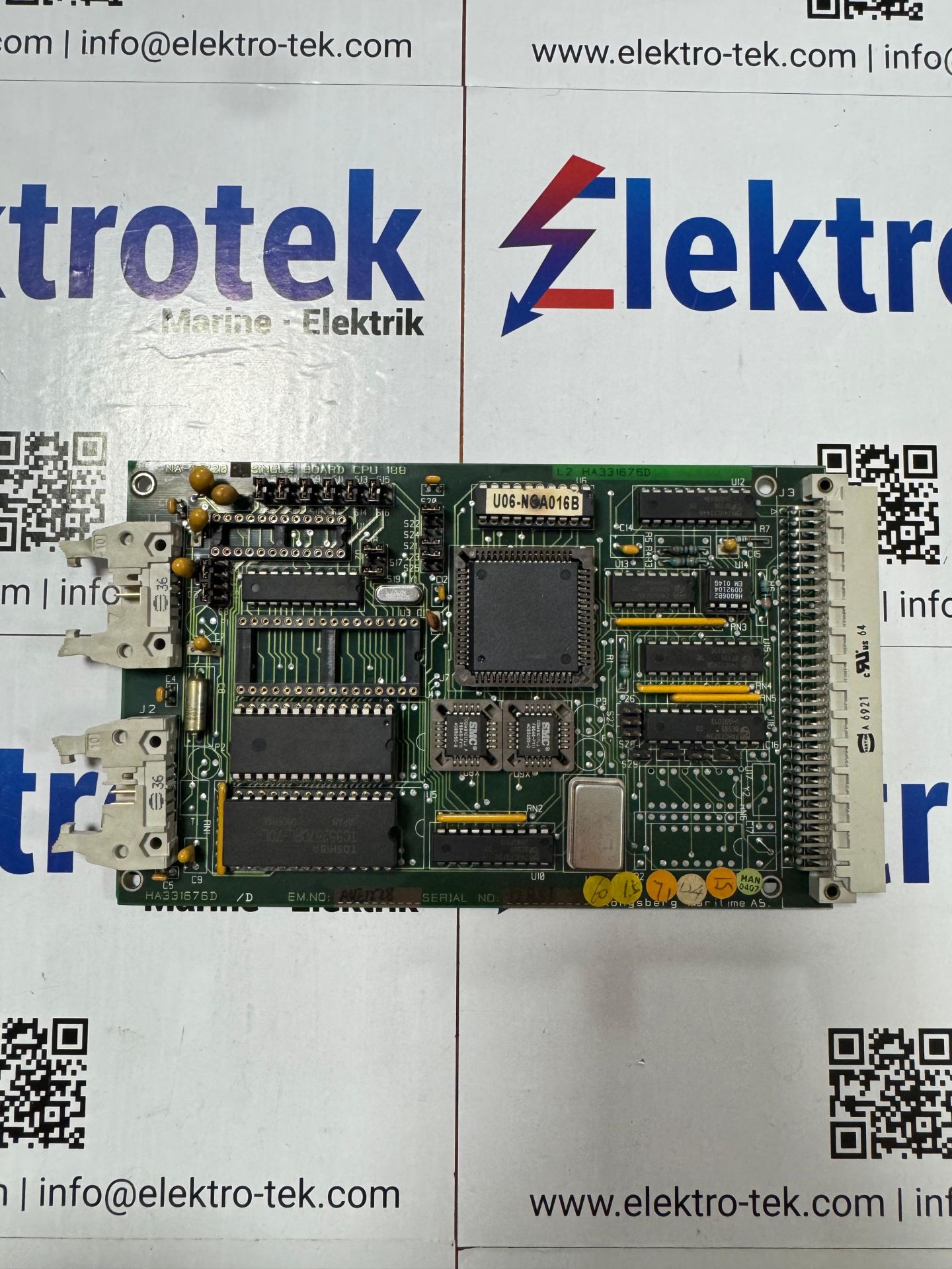 KONGSBERG NA-1E220 SINGLE BOARD CPU 188 HA331676D /D