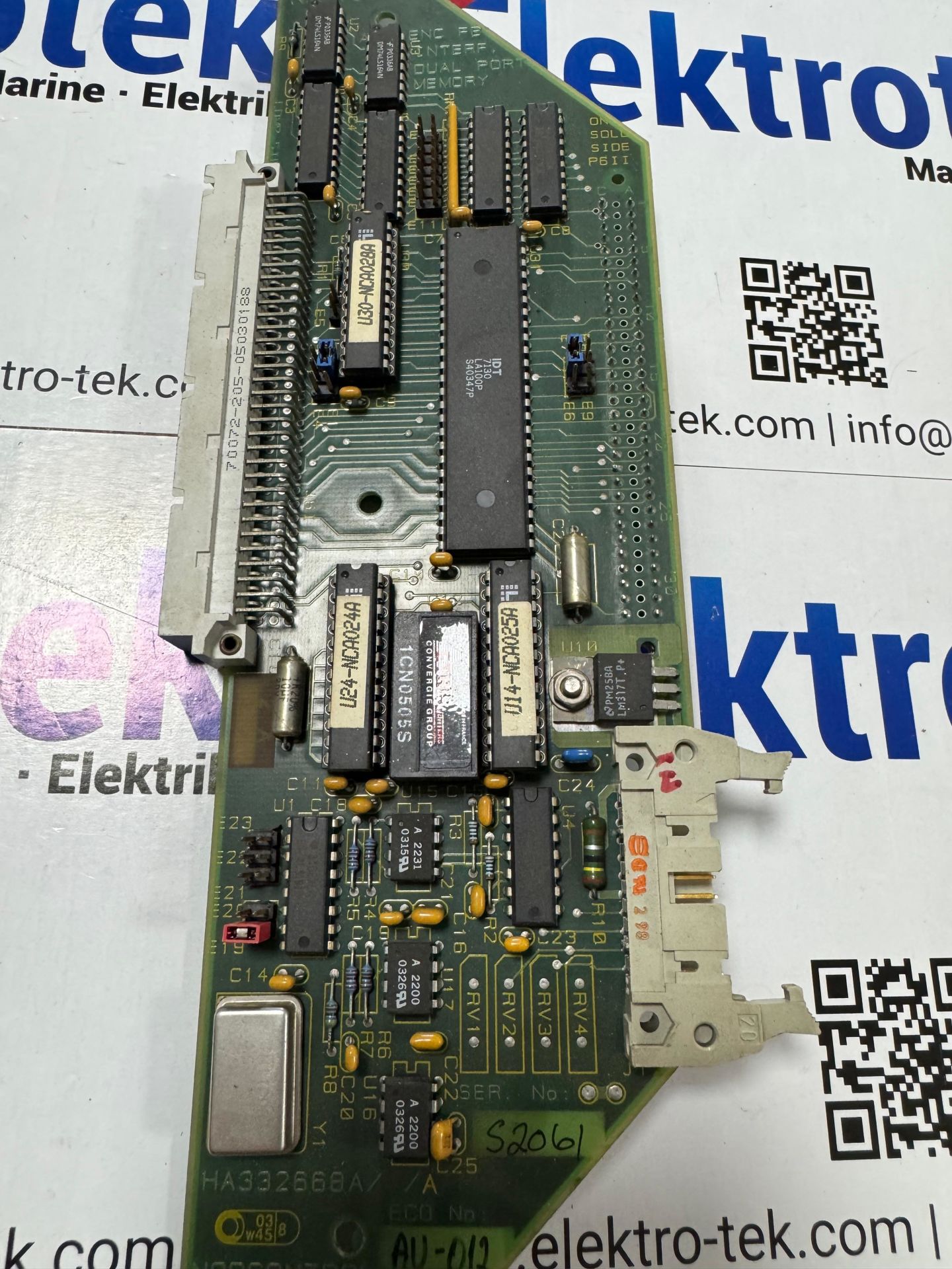 KONGSBERG / NORCONTROL NA1105.1 INTERFACE DUAL PORT MEMORY PCB CARD HA332668A/A/A
