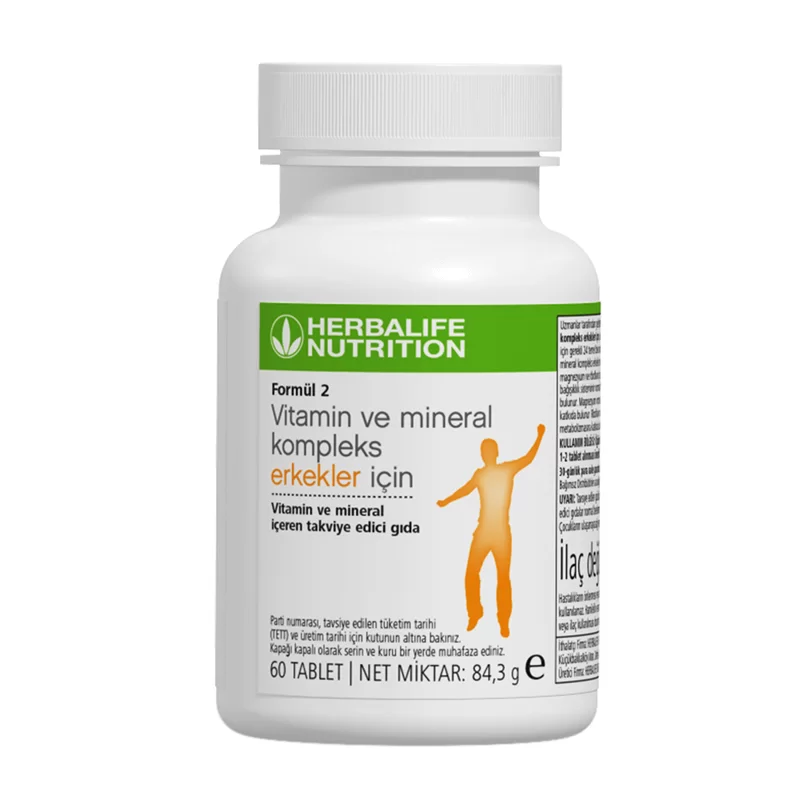 F2 Vitamin ve Mineral Erkek İçin 60 Tablet