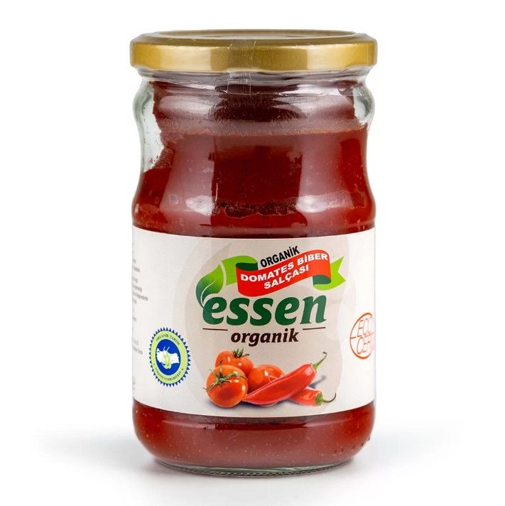 Organik Domates-Biber Karışık Salça (TUZSUZ) 650GR