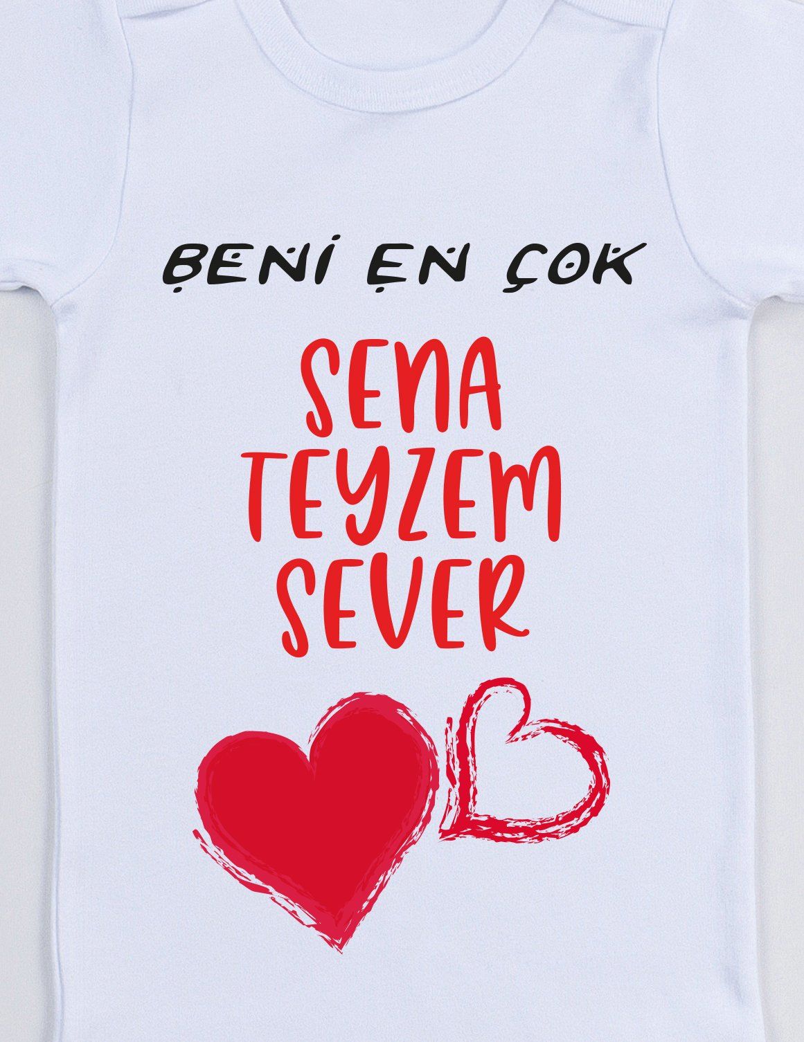 Beni En Çok Teyzem Sever Baskılı Bebek Body