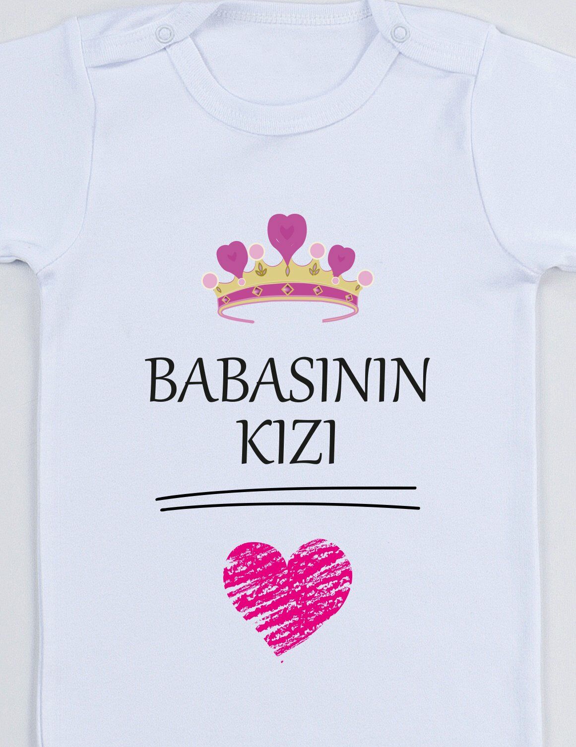 Babasının Kızı Baskılı Bebek Body