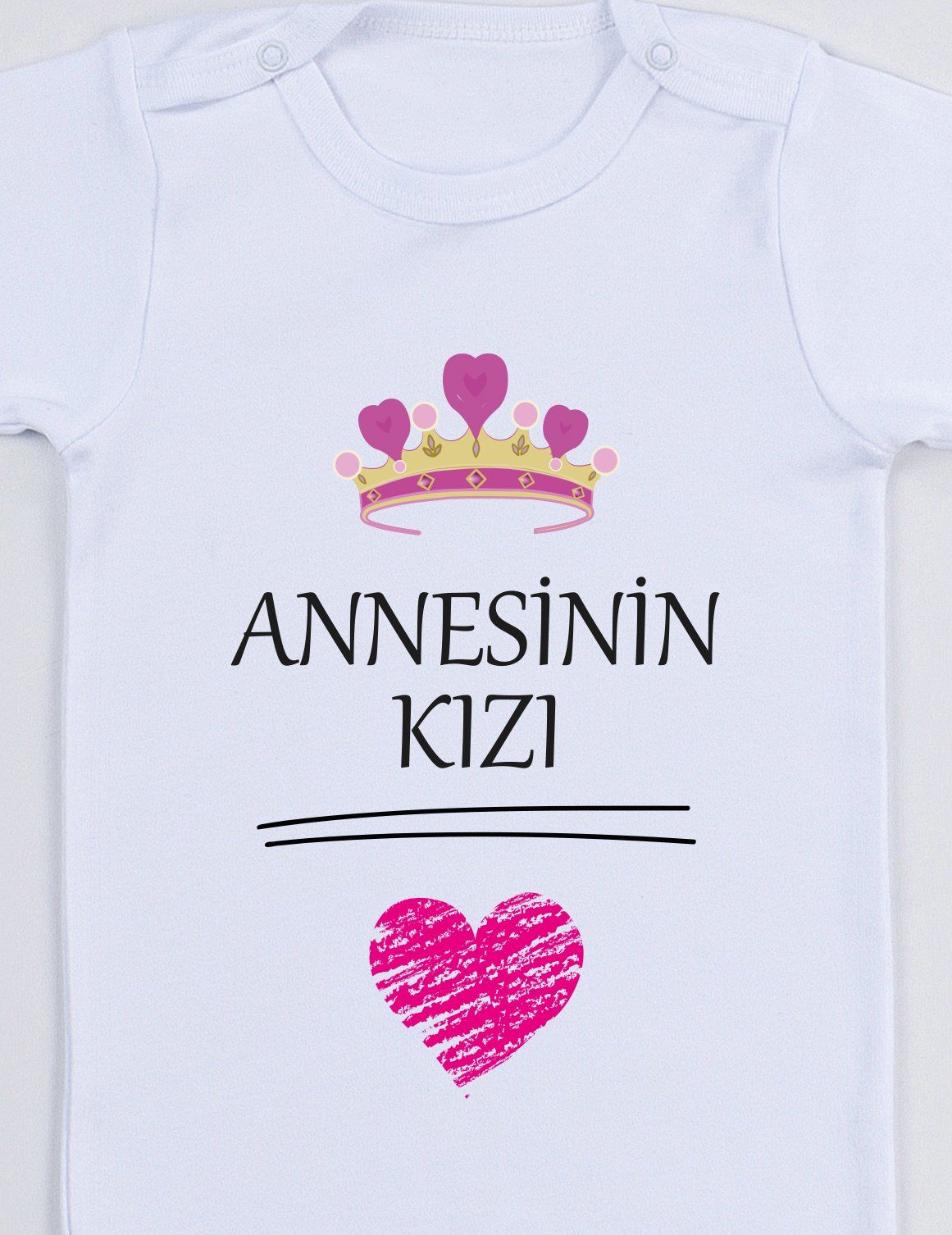 Annesinin Kızı Baskılı Bebek Body