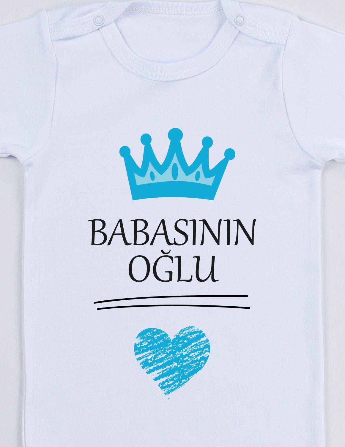 Babasının Oğlu Baskılı Bebek Body