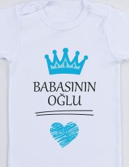 Babasının Oğlu Baskılı Bebek Body