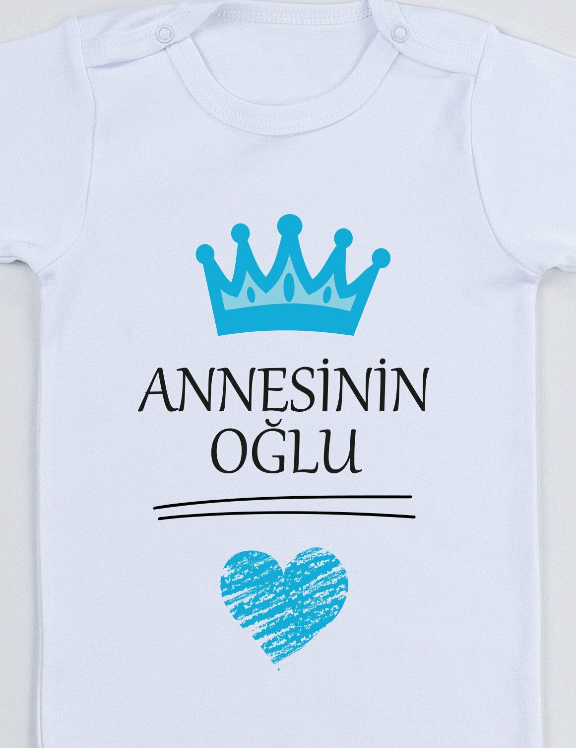Annesinin Oğlu Baskılı Bebek Body