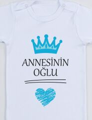 Annesinin Oğlu Baskılı Bebek Body