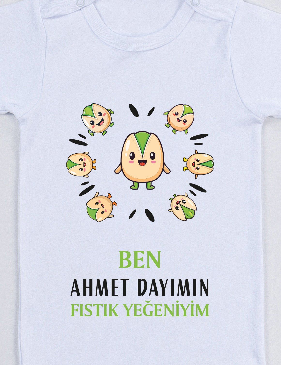 Ben Dayımın Fıstık Yeğeniyim Baskılı Bebek Body