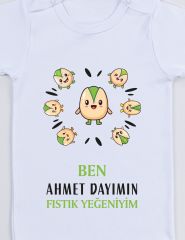 Ben Dayımın Fıstık Yeğeniyim Baskılı Bebek Body