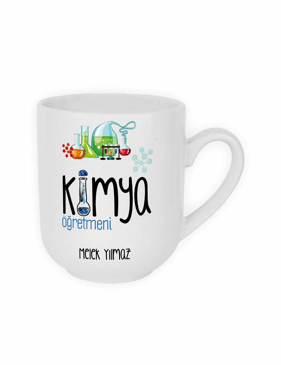 Kimya Öğretmeni ve İsim Baskılı Kupa Bardak
