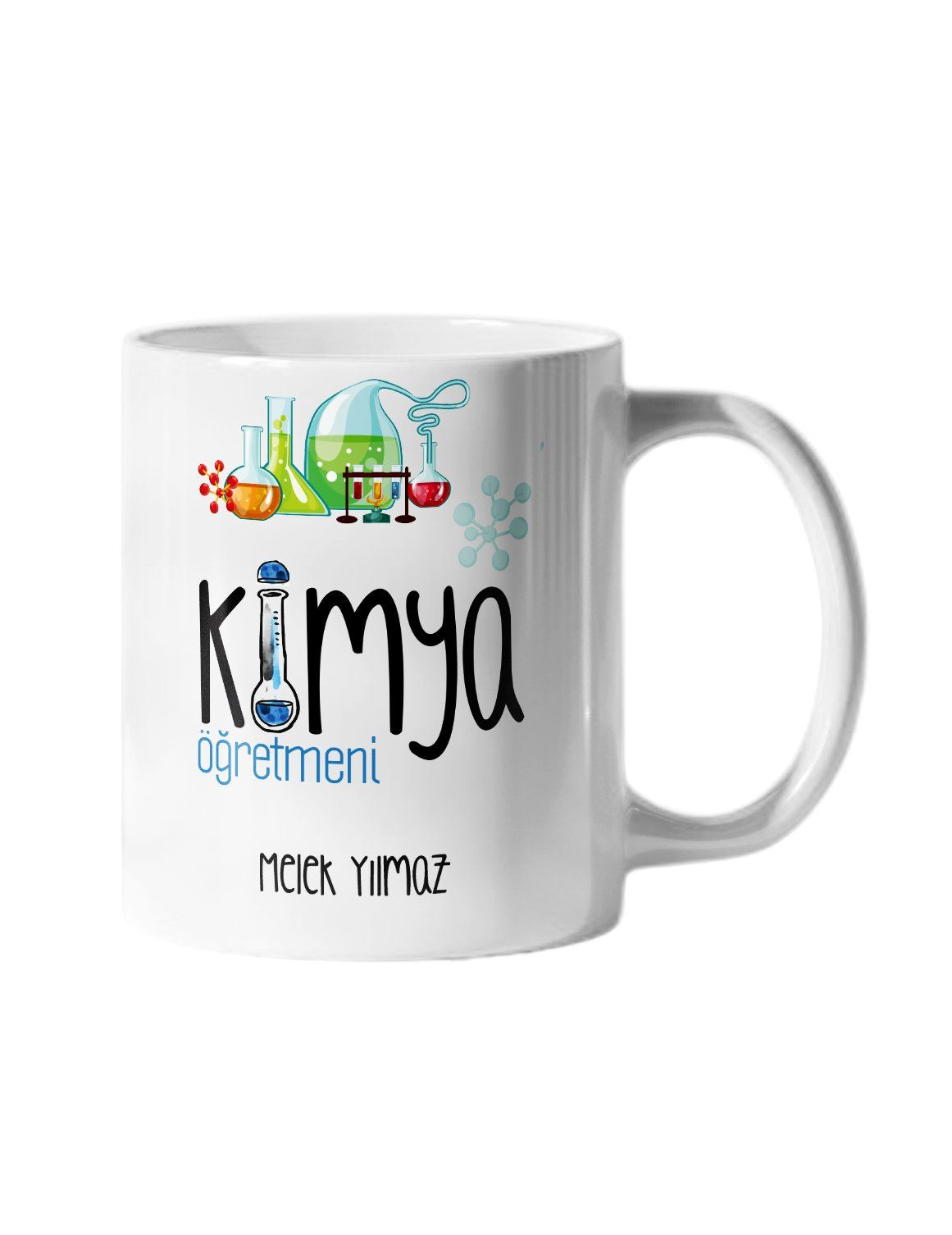 Kimya Öğretmeni ve İsim Baskılı Kupa Bardak