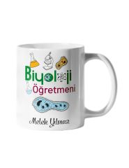 Biyoloji Öğretmeni ve İsim Baskılı Kupa Bardak