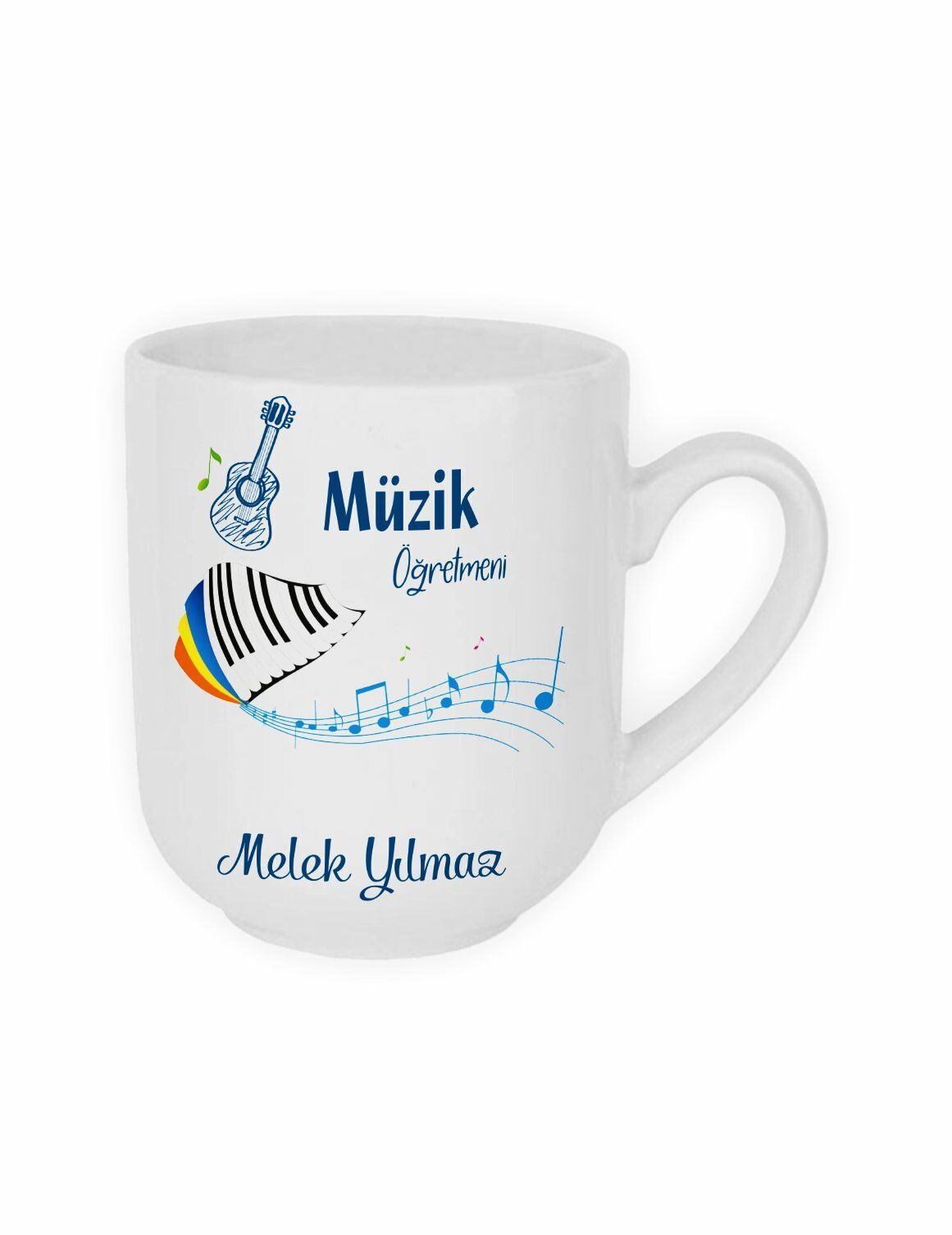 Müzik Öğretmeni ve İsim Baskılı Kupa Bardak