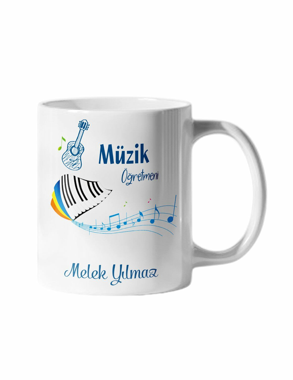 Müzik Öğretmeni ve İsim Baskılı Kupa Bardak