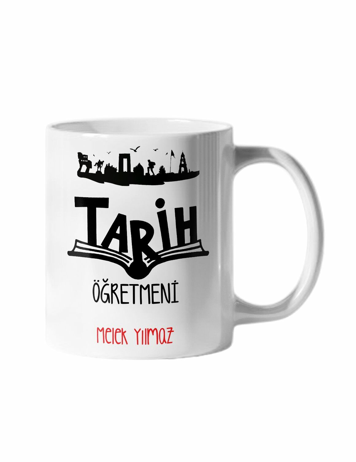 Tarih Öğretmeni ve İsim Baskılı Kupa Bardak