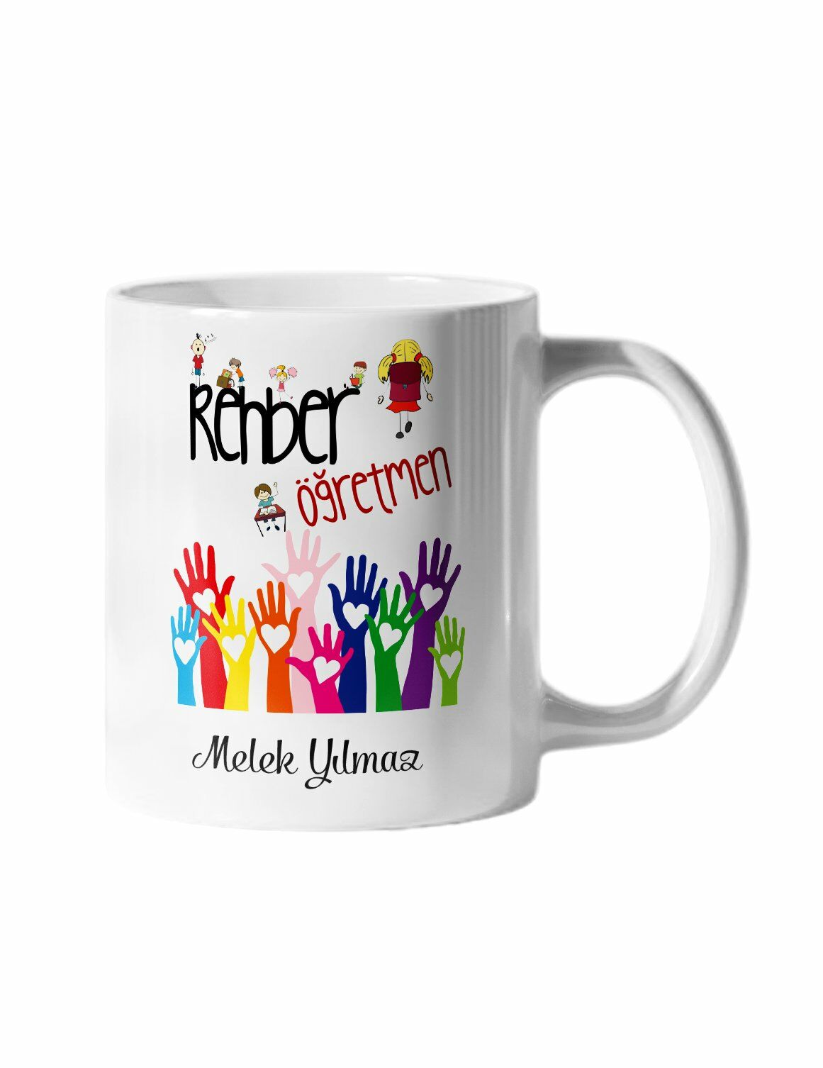 Rehber Öğretmen ve İsim Baskılı Kupa Bardak