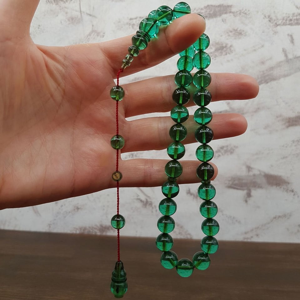 Su Yeşil Küre Ateş Kehribar Tesbih