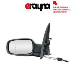ERAYNA B-2014M DIŞ DİKİZ AYNASI SOL MEGANE 02> MEKANİK+ASFERİK VM-138AL 7701054685